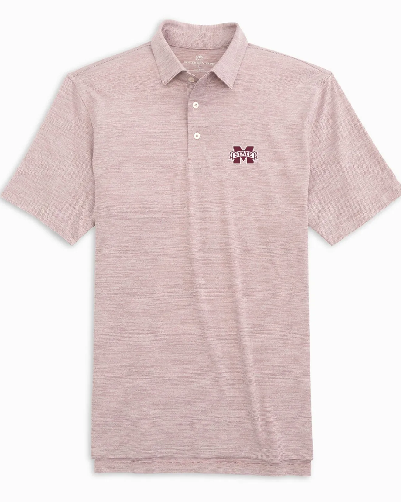 Mississippi State Bulldogs Driver Spacedye Polo Shirt<Southern Tide Hot