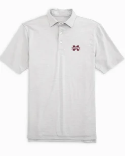 Mississippi State Bulldogs Driver Spacedye Polo Shirt<Southern Tide Hot