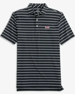 Mississippi State Bulldogs Brrr°®-Eeze Desmond Stripe Polo<Southern Tide Fashion