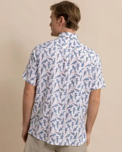 Nailed It Linen Rayon Short Sleeve Sport Shirt<Southern Tide Hot