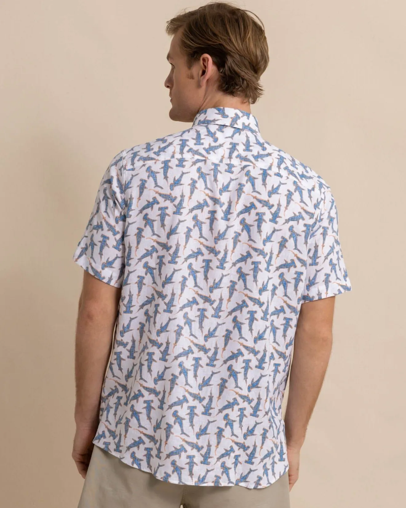 Nailed It Linen Rayon Short Sleeve Sport Shirt<Southern Tide Hot