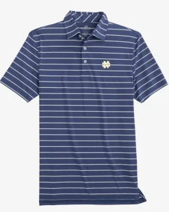 Notre Dame Fighting Irish Brrr°®-Eeze Desmond Stripe Polo<Southern Tide Cheap