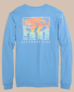 Pelican Sunset Long Sleeve T-Shirt<Southern Tide Sale