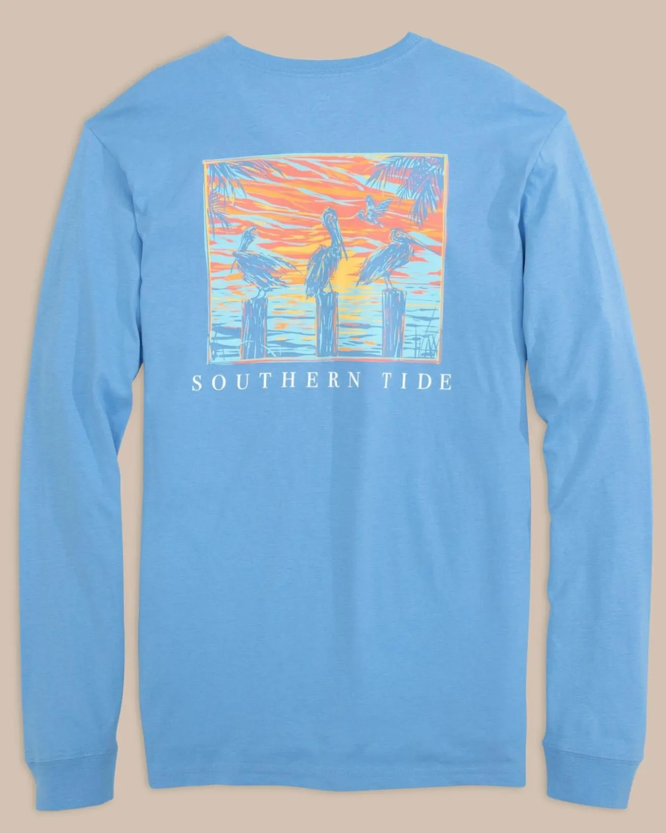 Pelican Sunset Long Sleeve T-Shirt<Southern Tide Sale