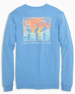 Pelican Sunset Long Sleeve T-Shirt<Southern Tide Sale