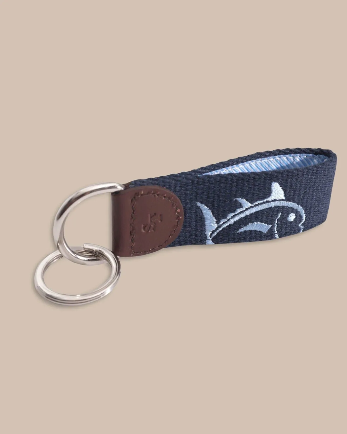 Rising Skipjack Embroidered Key Fob<Southern Tide Shop