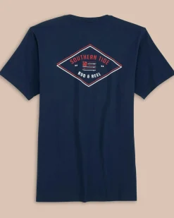 Rod And Reel Flag Short Sleeve T-Shirt<Southern Tide Online