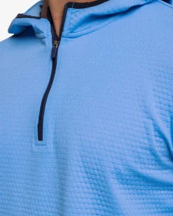 Scuttle Heather Performance Quarter Zip Hoodie - Sale<Southern Tide New
