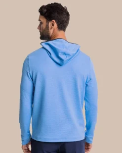 Scuttle Heather Performance Quarter Zip Hoodie - Sale<Southern Tide New