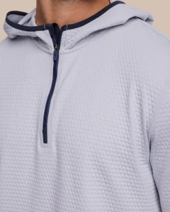 Scuttle Heather Performance Quarter Zip Hoodie<Southern Tide Flash Sale