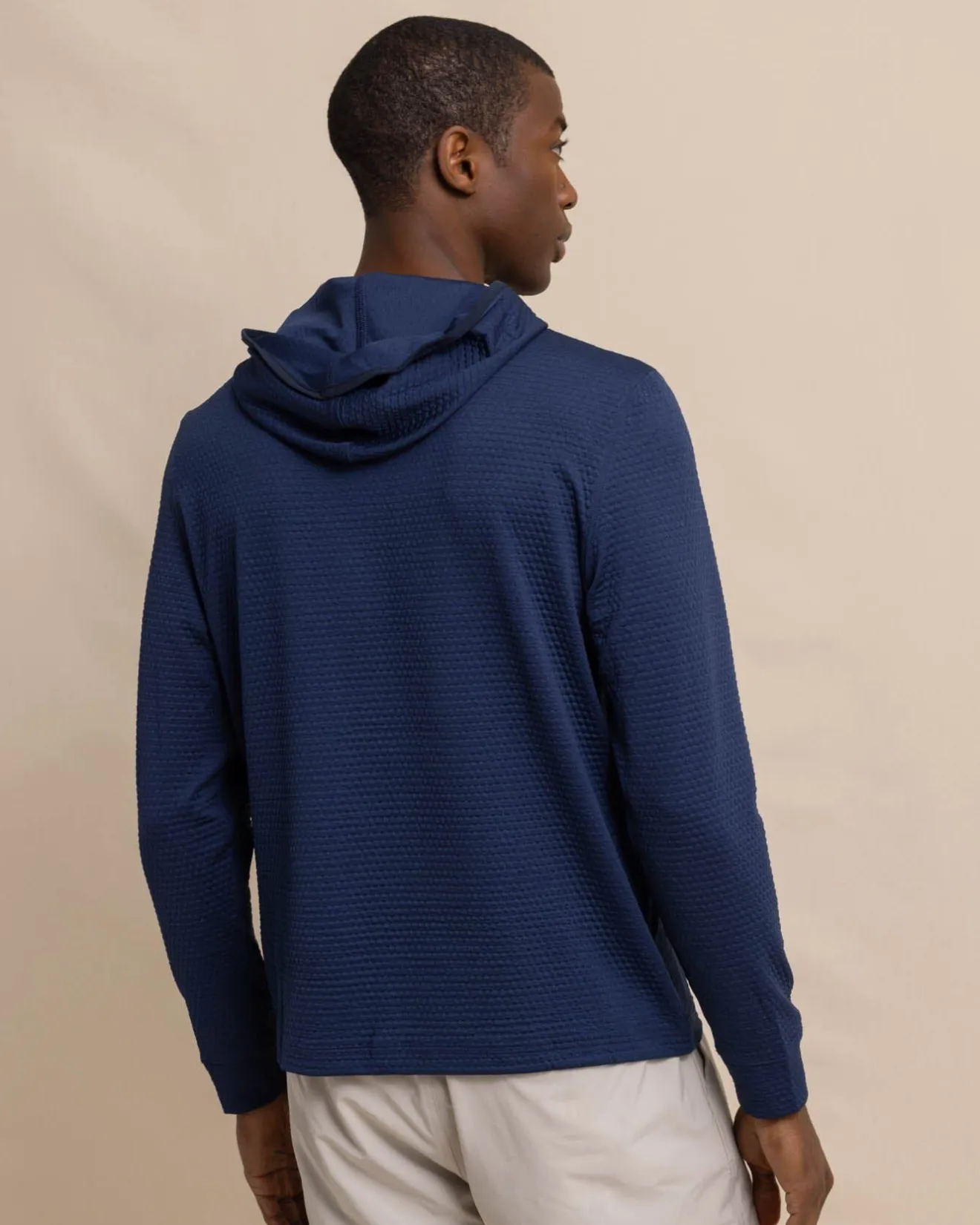 Scuttle Heather Performance Quarter Zip Hoodie<Southern Tide Flash Sale