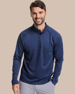 Scuttle Heather Performance Quarter Zip<Southern Tide Online