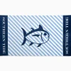 Skipjack Striped French Terry Beach Towel<Southern Tide Store