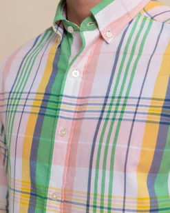 Springers Point Madras Plaid Long Sleeve Sport Shirt<Southern Tide Shop
