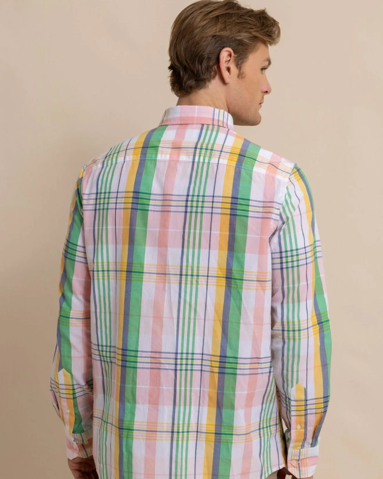 Springers Point Madras Plaid Long Sleeve Sport Shirt<Southern Tide Shop