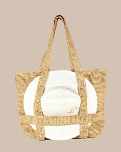 Straw Traveler Tote<Southern Tide Cheap
