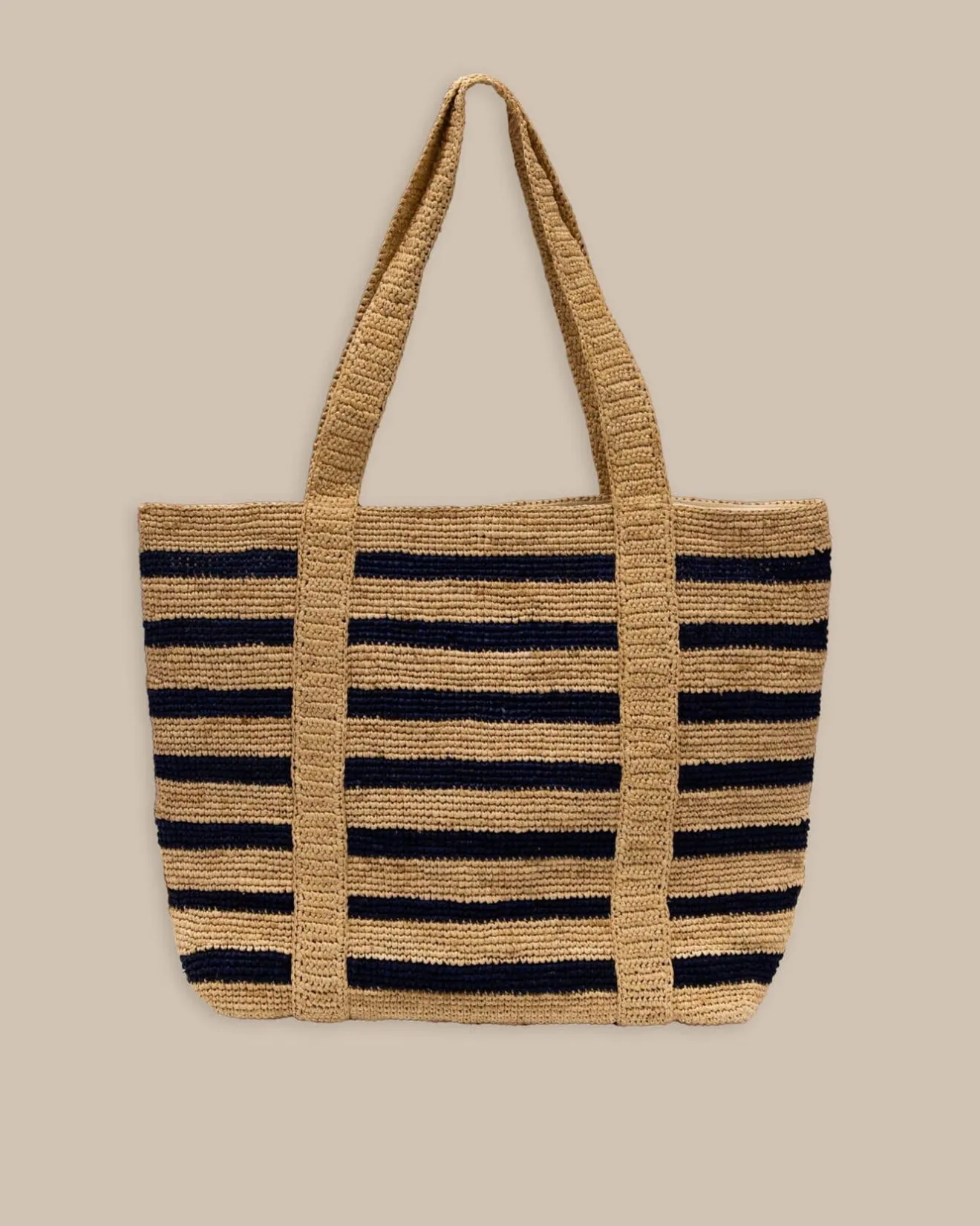 Striped Straw Hat Carrier Beach Tote<Southern Tide Best Sale
