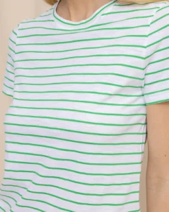 Sun Farer Stripe Crew Neck T-Shirt<Southern Tide Store