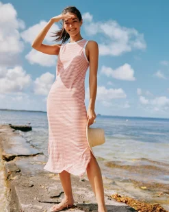 Sun Farer Stripe Midi Tank Dress<Southern Tide Cheap
