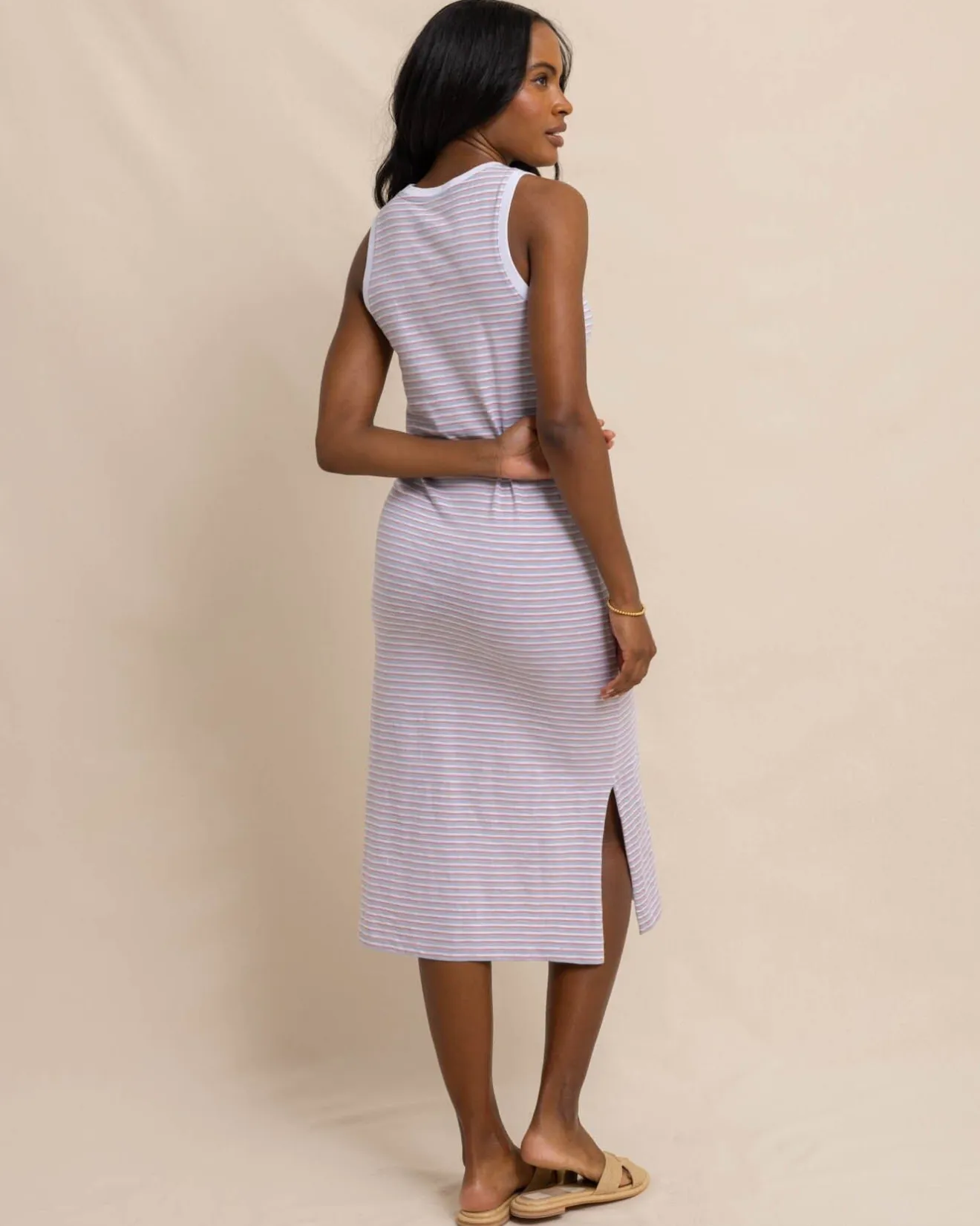 Sun Farer Stripe Midi Tank Dress<Southern Tide Fashion