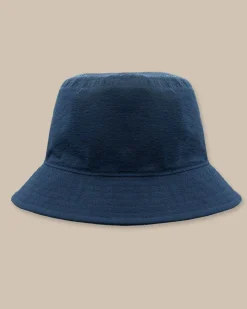 Sun Washed Seersucker Bucket Hat<Southern Tide Best
