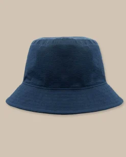 Sun Washed Seersucker Bucket Hat<Southern Tide Best