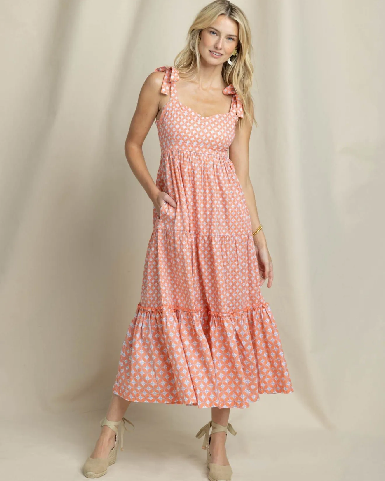 Sylvi Sun Daze Geo Print Maxi Dress<Southern Tide Best Sale