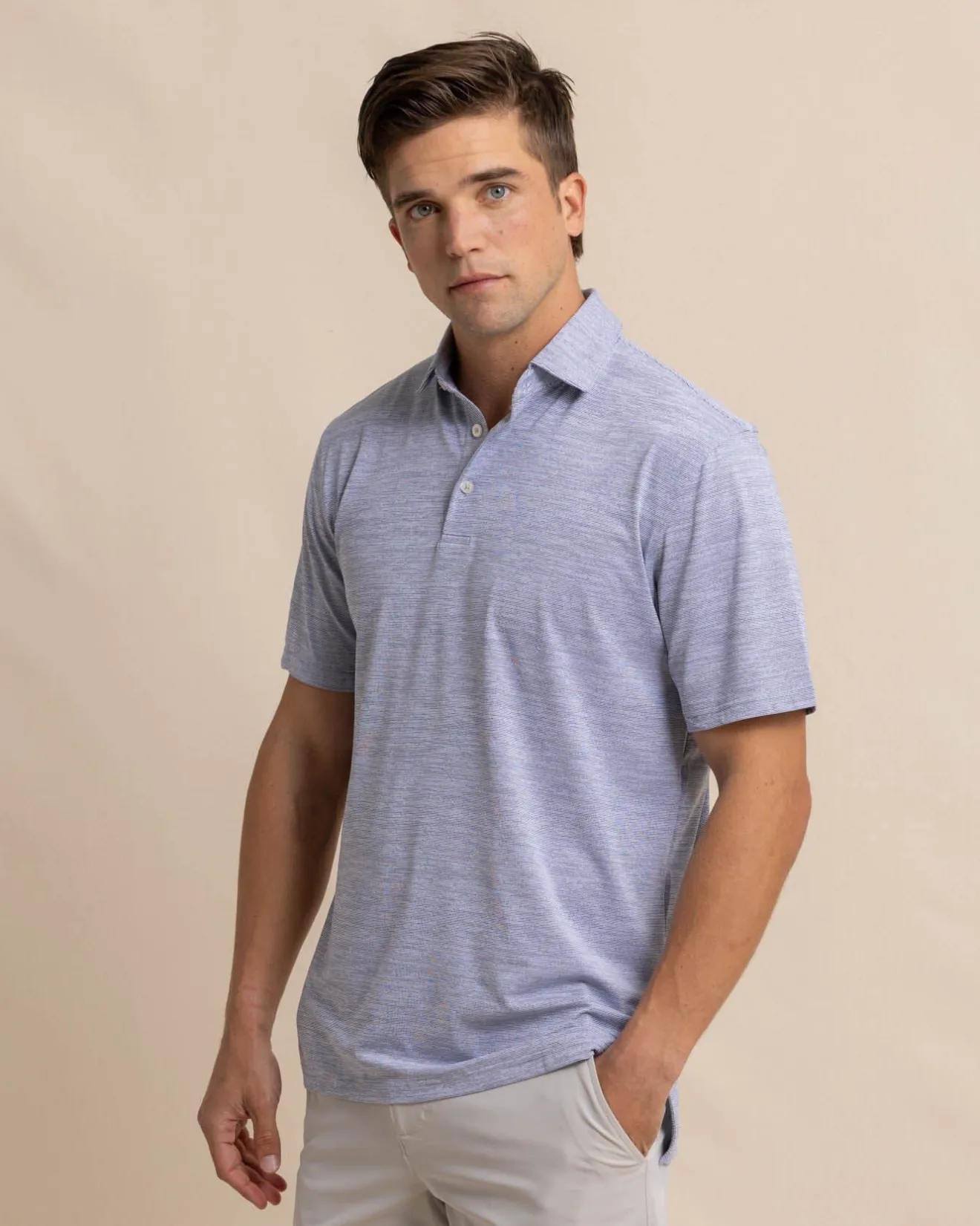 Team Colors Driver Spacedye Polo Shirt<Southern Tide Flash Sale