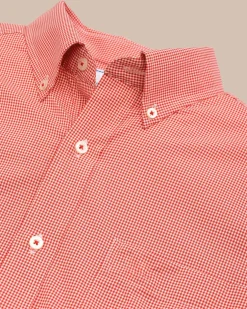 Team Colors Gingham Intercoastal Sport Shirt<Southern Tide New