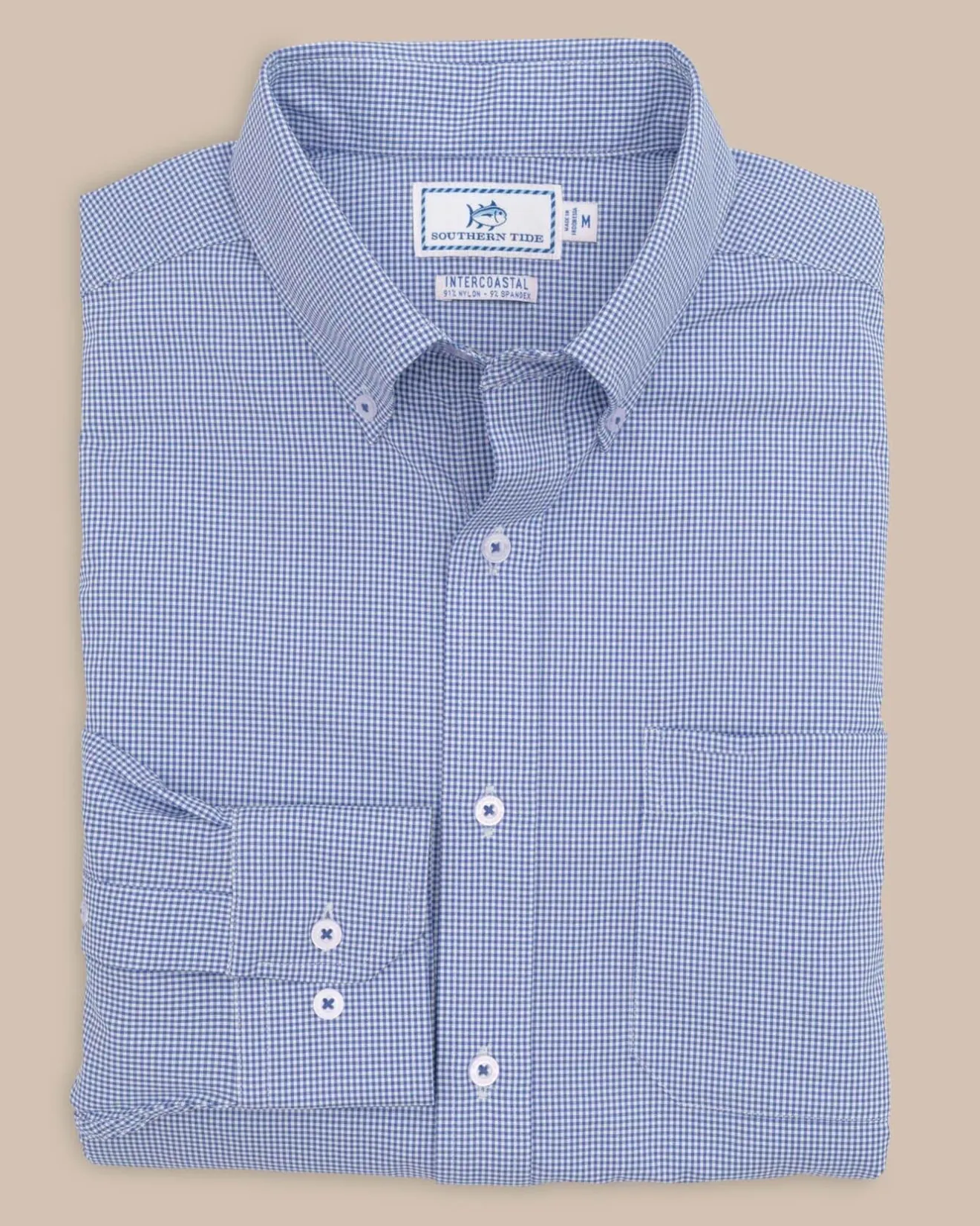 Team Colors Gingham Intercoastal Sport Shirt<Southern Tide New