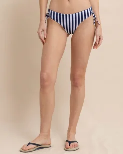 Tie Side Bikini Bottom In Seaside Adventure Stripe<Southern Tide Best