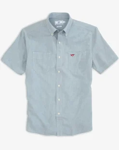 Virginia Tech Hokies Short Sleeve Button Down Dock Shirt<Southern Tide Flash Sale
