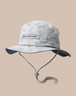 Waterway Camo Print Performance Sun Hat - Grey<Southern Tide Hot
