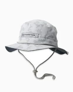 Waterway Camo Print Performance Sun Hat - Grey<Southern Tide Hot