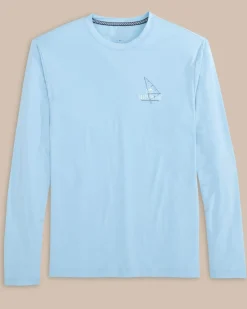 Windsurfer Long Sleeve Performance T-Shirt<Southern Tide Store